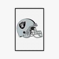 nfl las vegas raiders football team logo sport canvas home decor lar5001