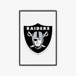 nfl las vegas raiders football team logo sport canvas home decor lar5002