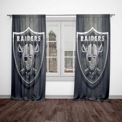 nfl las vegas raiders football team logo sport window curtain home decor lar1