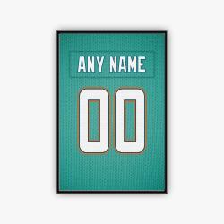 nfl miami dolphins football team logo sport canvas home decor mmdo1001