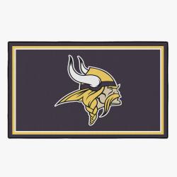 nfl minnesota vikings football team logo sport carpet rectangle area rug home decor mnvk1