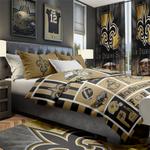 nfl new orleans saints football team logo sport bedroom set home decor nost1