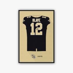 nfl new orleans saints football team logo sport canvas home decor nost1002