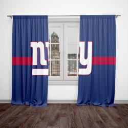 nfl new york giants football team logo sport window curtain home decor nygi1