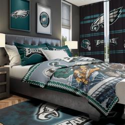 NFL Philadelphia Eagles Football Team Bedroom Set Duvet Cover Area Rug Canvas Print PLEG1