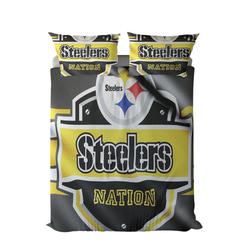 nfl pittsburgh steelers football team logo sport bedding set home decor pbs4