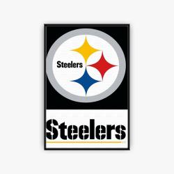 nfl pittsburgh steelers football team logo sport canvas home decor pbs3001