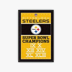 nfl pittsburgh steelers football team logo sport canvas home decor pbs3002