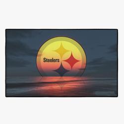 nfl pittsburgh steelers football team logo sport carpet rectangle area rug home decor pbs3