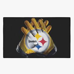 nfl pittsburgh steelers football team logo sport carpet rectangle area rug home decor pbs4