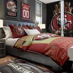nfl san francisco 49ers football team logo sport bedroom set home decor sfer1