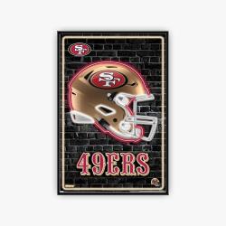 nfl san francisco 49ers football team logo sport canvas home decor sfer1001
