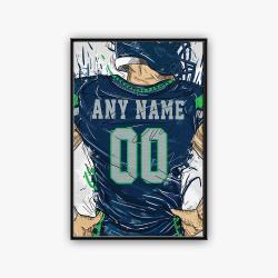nfl seattle seahawks football team logo sport canvas home decor sesa1002