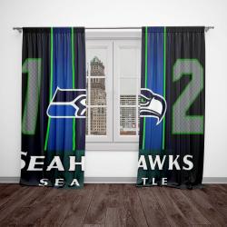 nfl seattle seahawks football team logo sport window curtain home decor sesa1