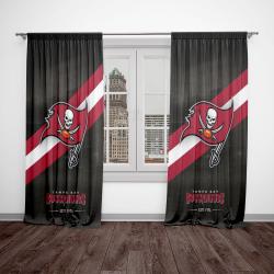 nfl tampa bay buccaneers football team logo sport window curtain home decor tpbb1
