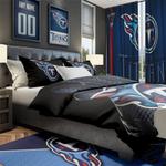nfl tennessee titans football team logo sport bedroom set home decor tett1