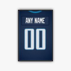nfl tennessee titans football team logo sport canvas home decor tett1001