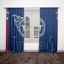 nfl tennessee titans football team logo sport window curtain home decor tett1
