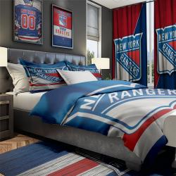 NHL New York Rangers Hockey Team Bedroom Set Duvet Cover Area Rug Canvas Print NYRS1