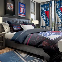 NHL New York Rangers Hockey Team Bedroom Set Duvet Cover Area Rug Canvas Print NYRS3