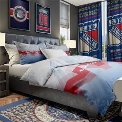 NHL New York Rangers Hockey Team Bedroom Set Duvet Cover Area Rug Canvas Print NYRS4