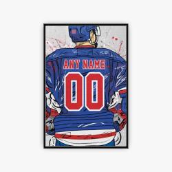nhl new york rangers hockey team logo sport canvas home decor nyrs1002