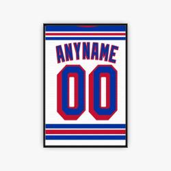 nhl new york rangers hockey team logo sport canvas home decor nyrs2002