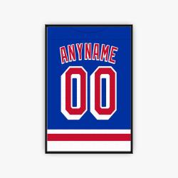 nhl new york rangers hockey team logo sport canvas home decor nyrs3002