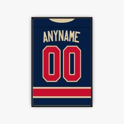 nhl new york rangers hockey team logo sport canvas home decor nyrs4002