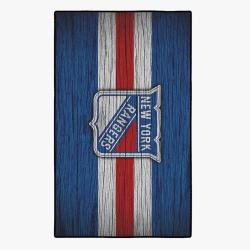 nhl new york rangers hockey team logo sport carpet rectangle area rug home decor nyrs1
