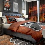 nhl philadelphia flyers hockey team logo sport bedroom set home decor pldf2