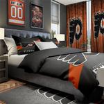 nhl philadelphia flyers hockey team logo sport bedroom set home decor pldf4