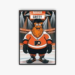 nhl philadelphia flyers hockey team logo sport canvas home decor pldf2001