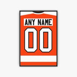 nhl philadelphia flyers hockey team logo sport canvas home decor pldf4002