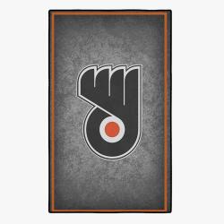 nhl philadelphia flyers hockey team logo sport carpet rectangle area rug home decor pldf1