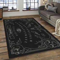Ouija Board Game Carpet Rectangle Area Rug For Living Room Home Room Decor Gift For Friends OBA29