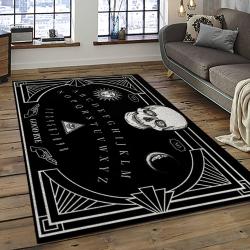 Ouija Board Game Carpet Rectangle Area Rug For Living Room Home Room Decor Gift For Friends OBA32