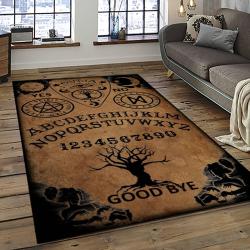 Ouija Board Game Carpet Rectangle Area Rug For Living Room Home Room Decor Gift For Friends OBA4