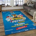 paw patrol cartoon carpet rectangle area rug for living room home room decor gift for friends dark room ppa24