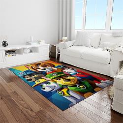 paw patrol cartoon carpet rectangle area rug for living room home room decor gift for friends light room ppa38