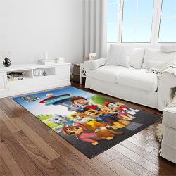 paw patrol cartoon carpet rectangle area rug for living room home room decor gift for friends light room ppa47
