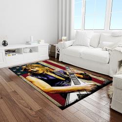 randy rhoads guitarist rectangle area rug for living room home room decor gift for friends and family light room rra4