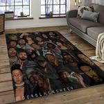rappers hip hop rectangle area rug carpet for living room home room decor gift for friends dark room rphh20