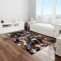 rappers hip hop rectangle area rug carpet for living room home room decor gift for friends light room rphh3