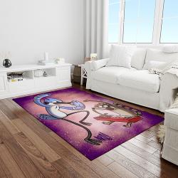 regular show cartoon carpet rectangle area rug for living room home room decor gift for friends light room rgs11
