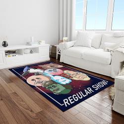 regular show cartoon carpet rectangle area rug for living room home room decor gift for friends light room rgs24
