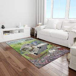 regular show cartoon carpet rectangle area rug for living room home room decor gift for friends light room rgs4