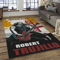 Robert Trujillo Bassist Rectangle Area Rug For Living Room Home Room Decor Gift For Friends And Family RTJ1