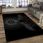 slayer band rectangle area rug carpet for living room home room decor gift for friends dark room sla13