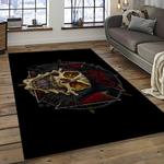 slayer band rectangle area rug carpet for living room home room decor gift for friends dark room sla28